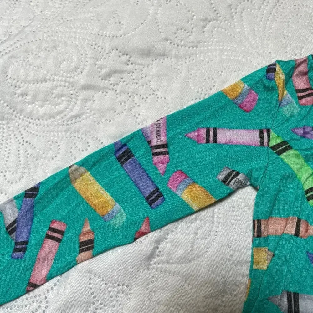 Posh Peanut Back to School Twirl Skirt Bodysuit Size 12-18m